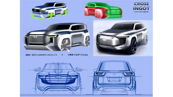 طرح های اولیه تویوتا لند کروزر 2022 21
