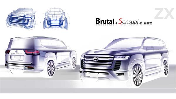 طرح های اولیه تویوتا لند کروزر 2022 22
