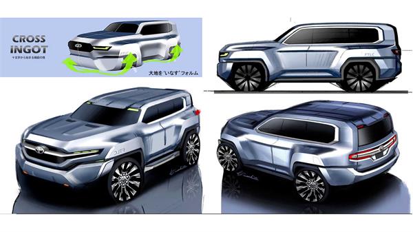 طرح های اولیه تویوتا لند کروزر 2022 13