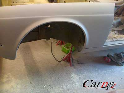 بازسازی نمای بیرونی یک اتومبیل کلاسیک  2