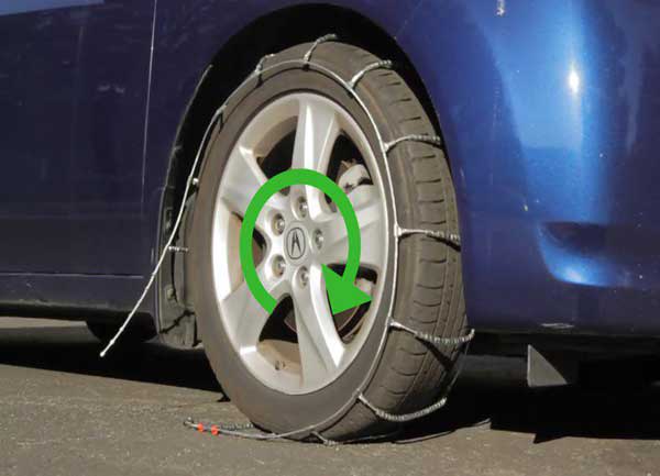 بستن زنجیر چرخ 1