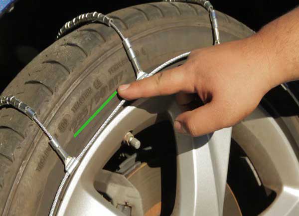 بستن زنجیر چرخ 2