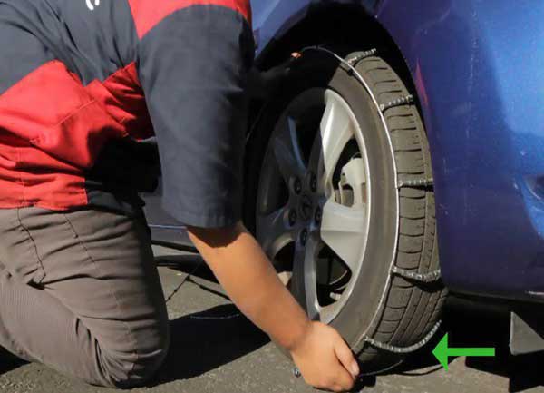 بستن زنجیر چرخ 3