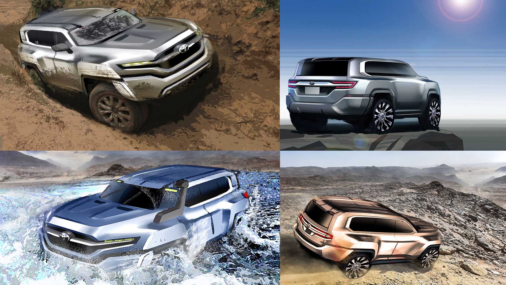 طرح های اولیه تویوتا لند کروزر 2022