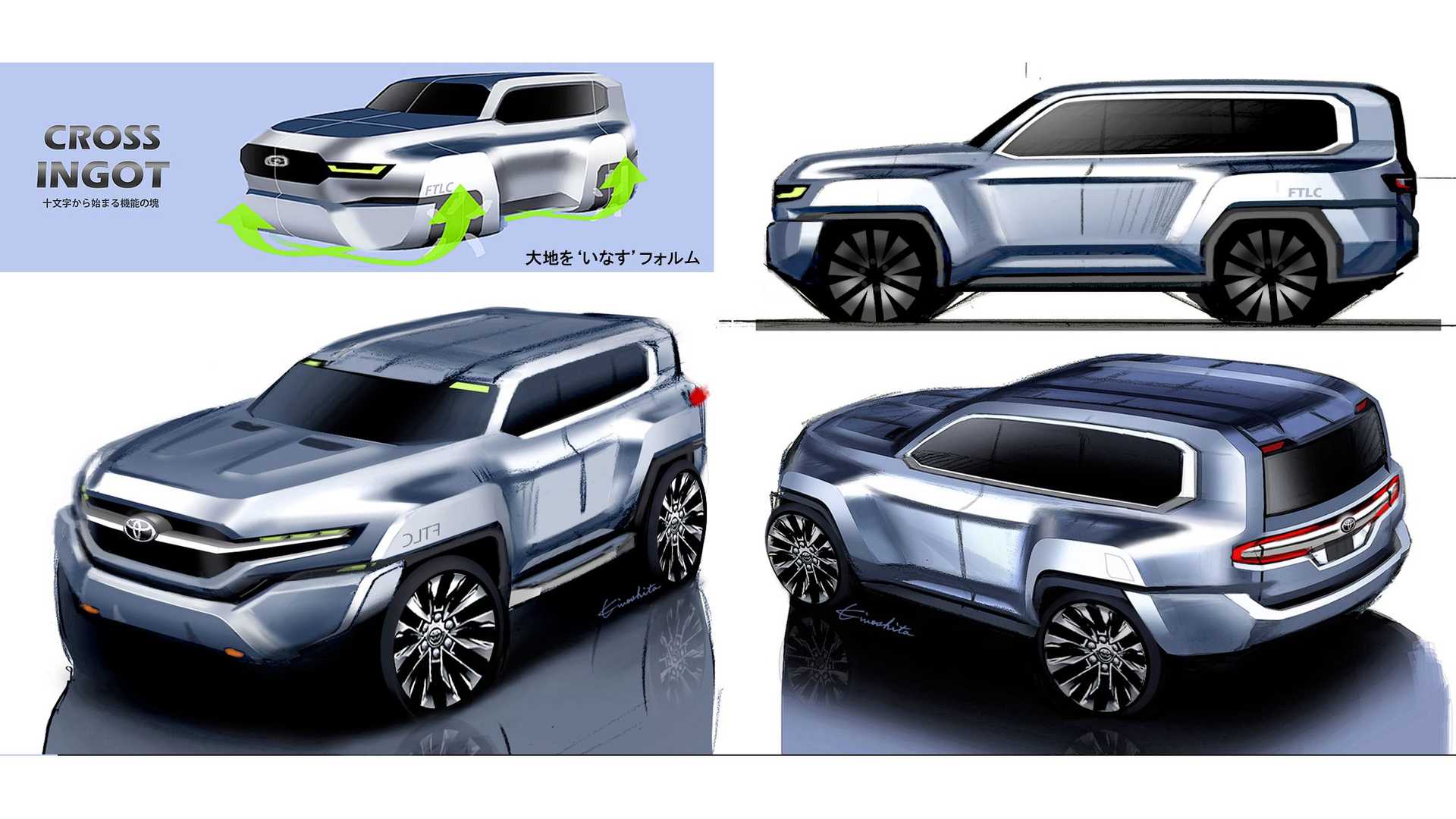 طرح های اولیه تویوتا لند کروزر 2022 13