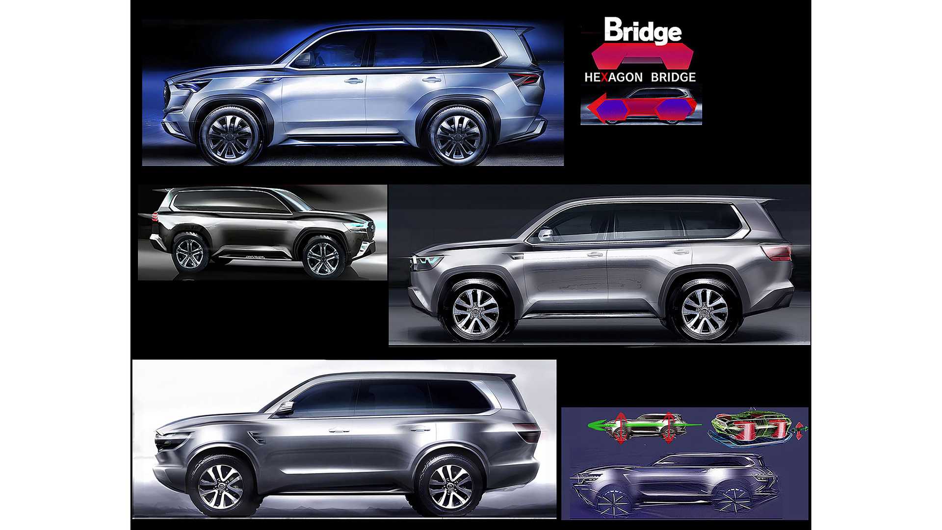 طرح های اولیه تویوتا لند کروزر 2022 18