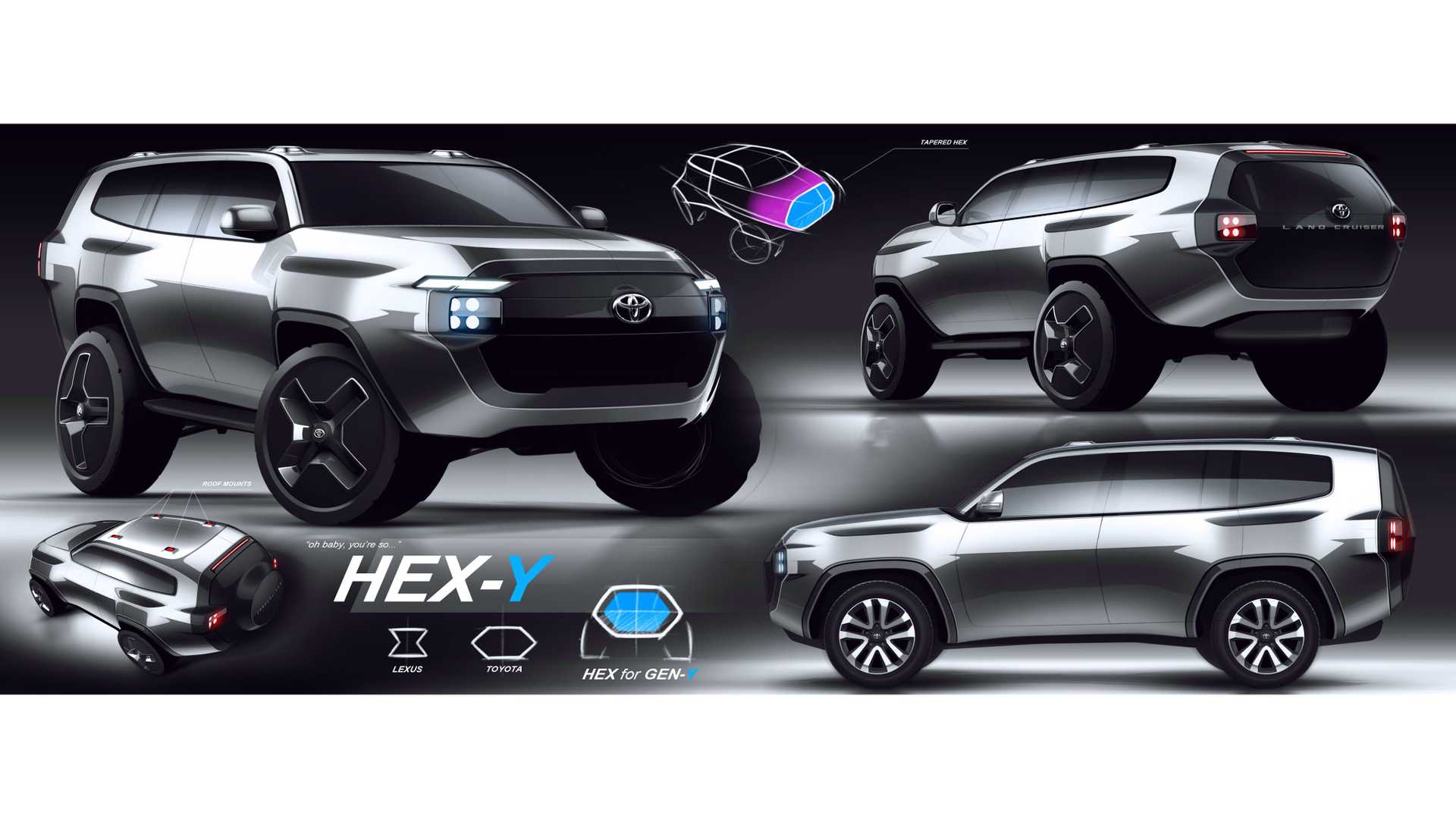 طرح های اولیه تویوتا لند کروزر 2022 20